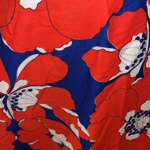 Vintage Hand-made Poppy Maxi Skirt - Picture 5 of 8